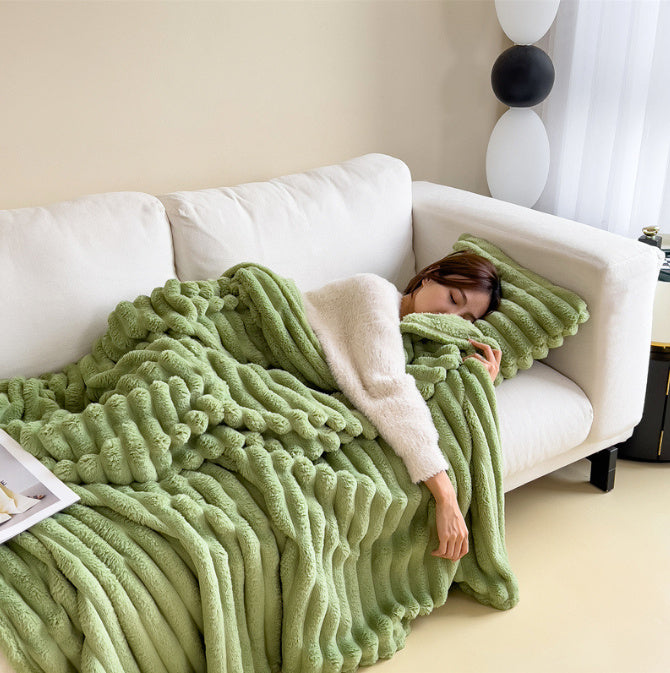 Luxurious Bubble Faux Fur Blanket