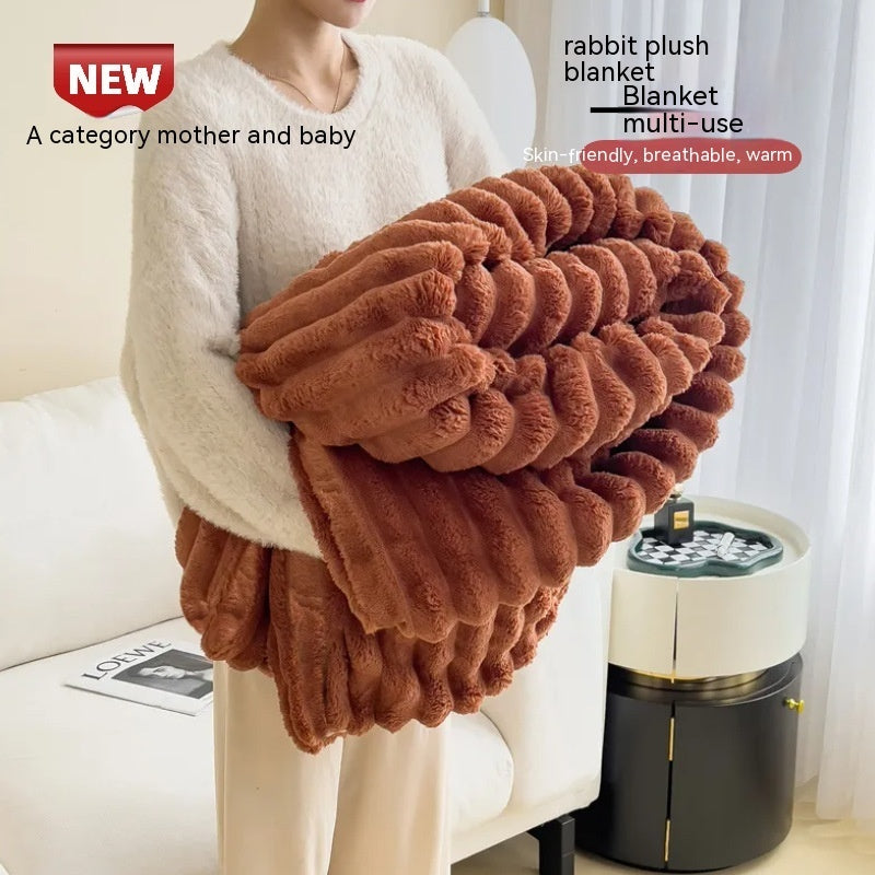 Luxurious Bubble Faux Fur Blanket