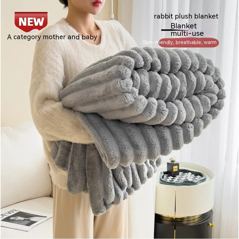 Luxurious Bubble Faux Fur Blanket