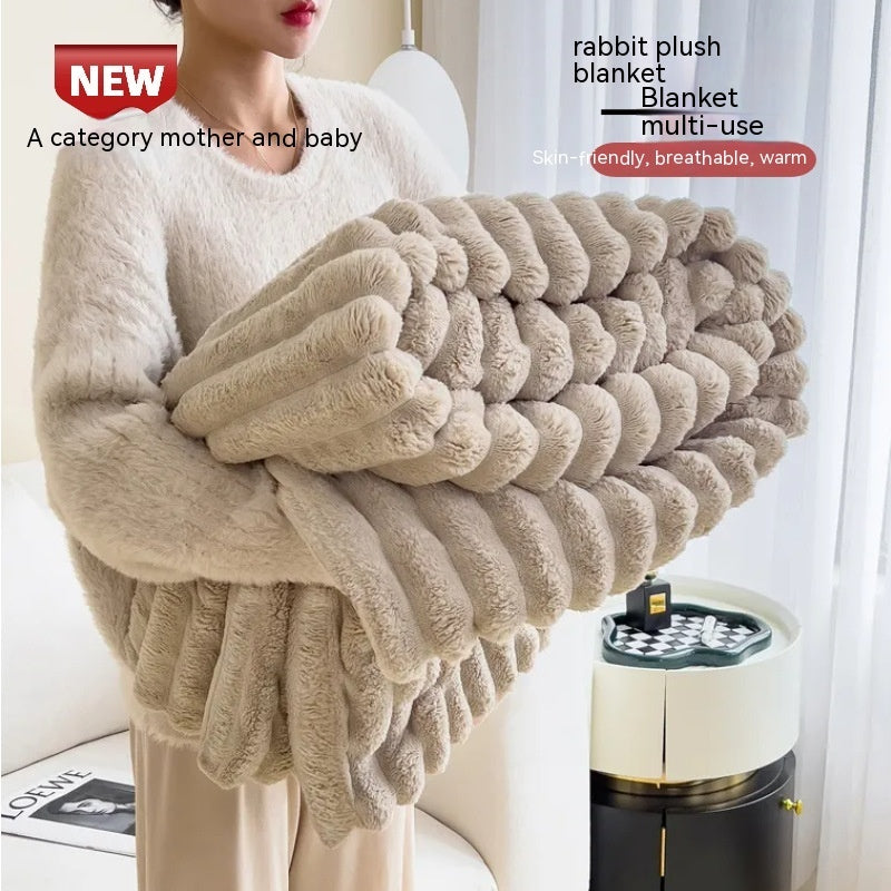 Luxurious Bubble Faux Fur Blanket