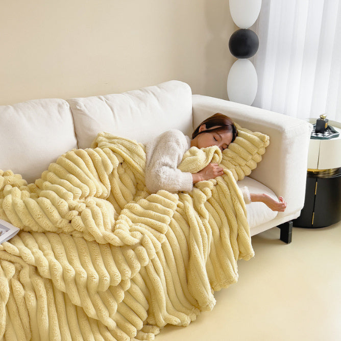 Luxurious Bubble Faux Fur Blanket