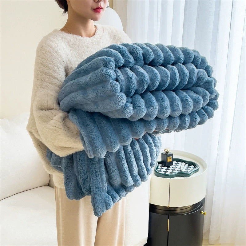Luxurious Bubble Faux Fur Blanket